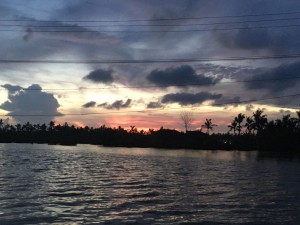 Coucher sol backwaters
